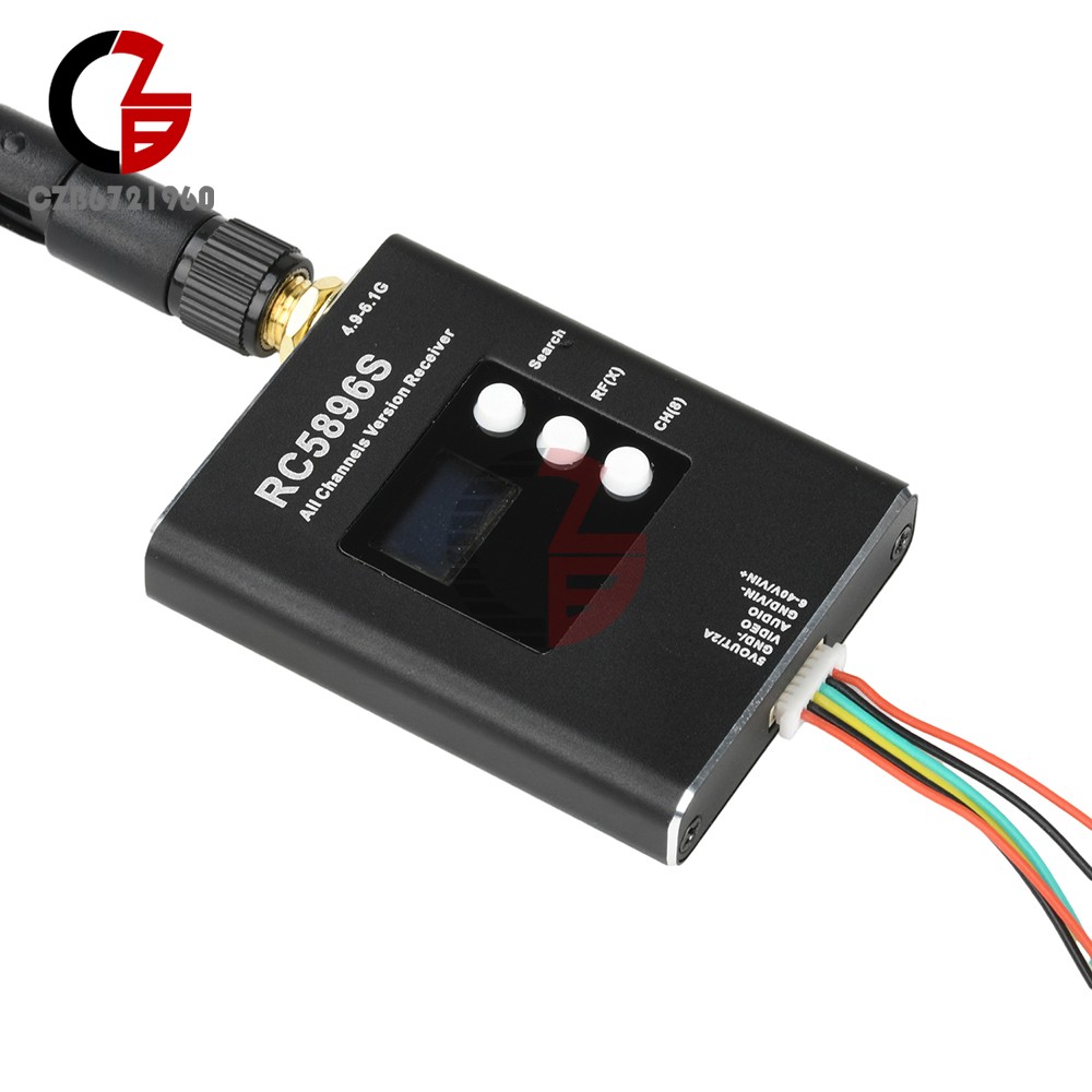 DC6-40V RC5896S Receiver 5.8GHz Video Receiver Compatible 5.8G Image Transmitter