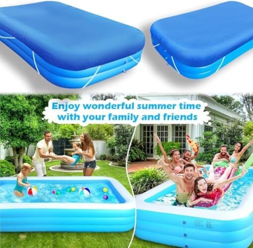 Rectangular Pool Cover - Inflatable Pool Cover - Above Ground Pool Cover120