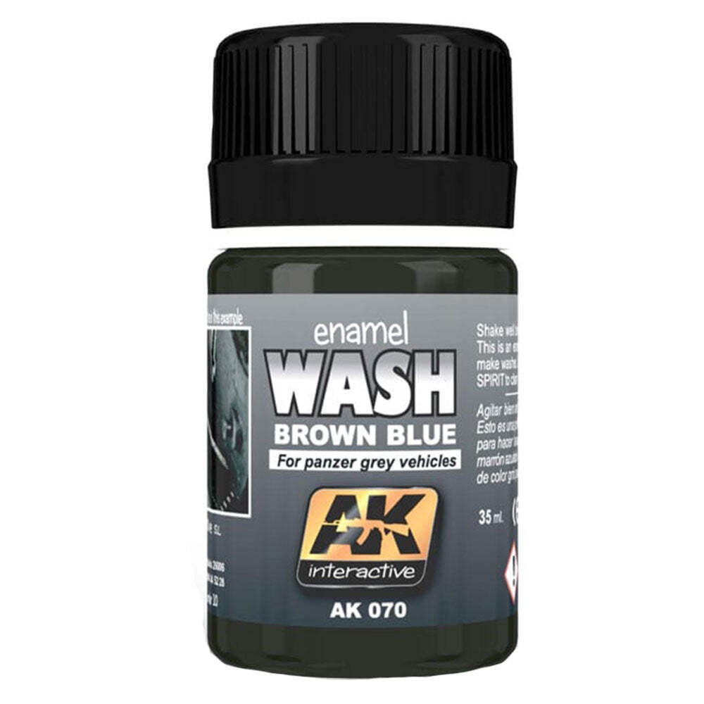 AK Interactive Excellent Quality Easy to Use Enamel Wash Modelling Kit 35mL