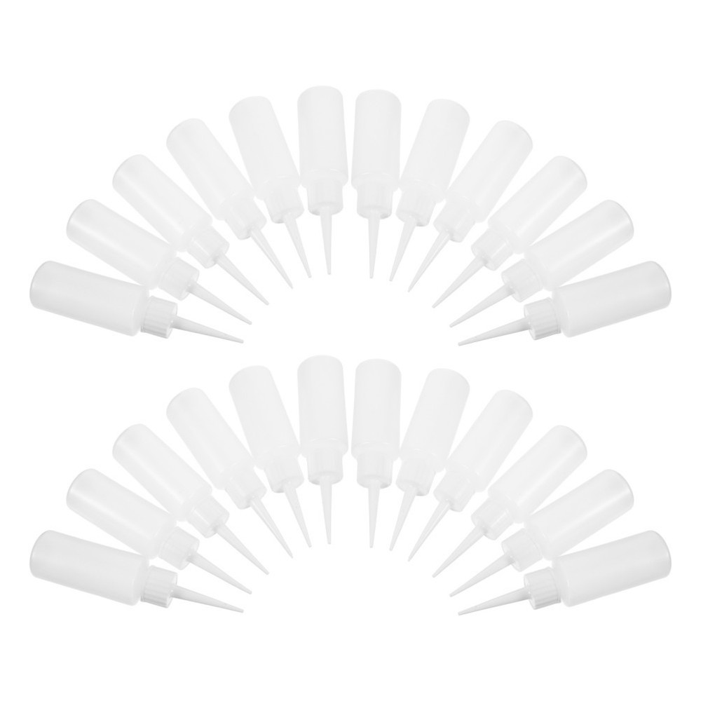100 Pcs Sewing Agent Bottle Squeeze with Needle Tip Pointed Fine