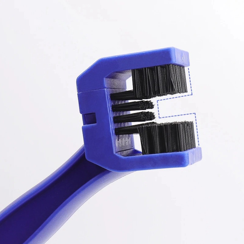 1pc Motorcycle Bicycle Chain Cleaning Brush Scrubber Tool Nylon - NEW