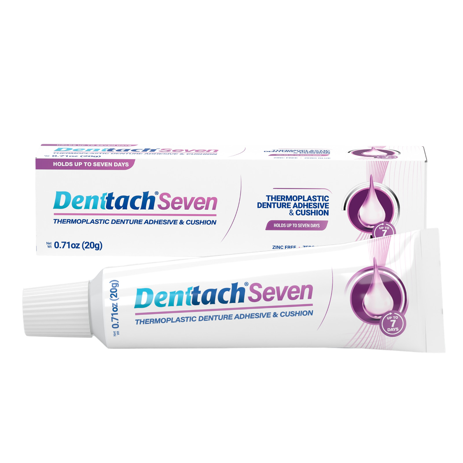 Denttach Denture Adhesive, Thermoplastic Denture Adhesive and Cushion for 7 Days