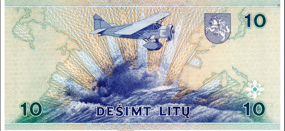 LITHUANIA 10 LITU 1997 AAD P-59 CRISPY UNC