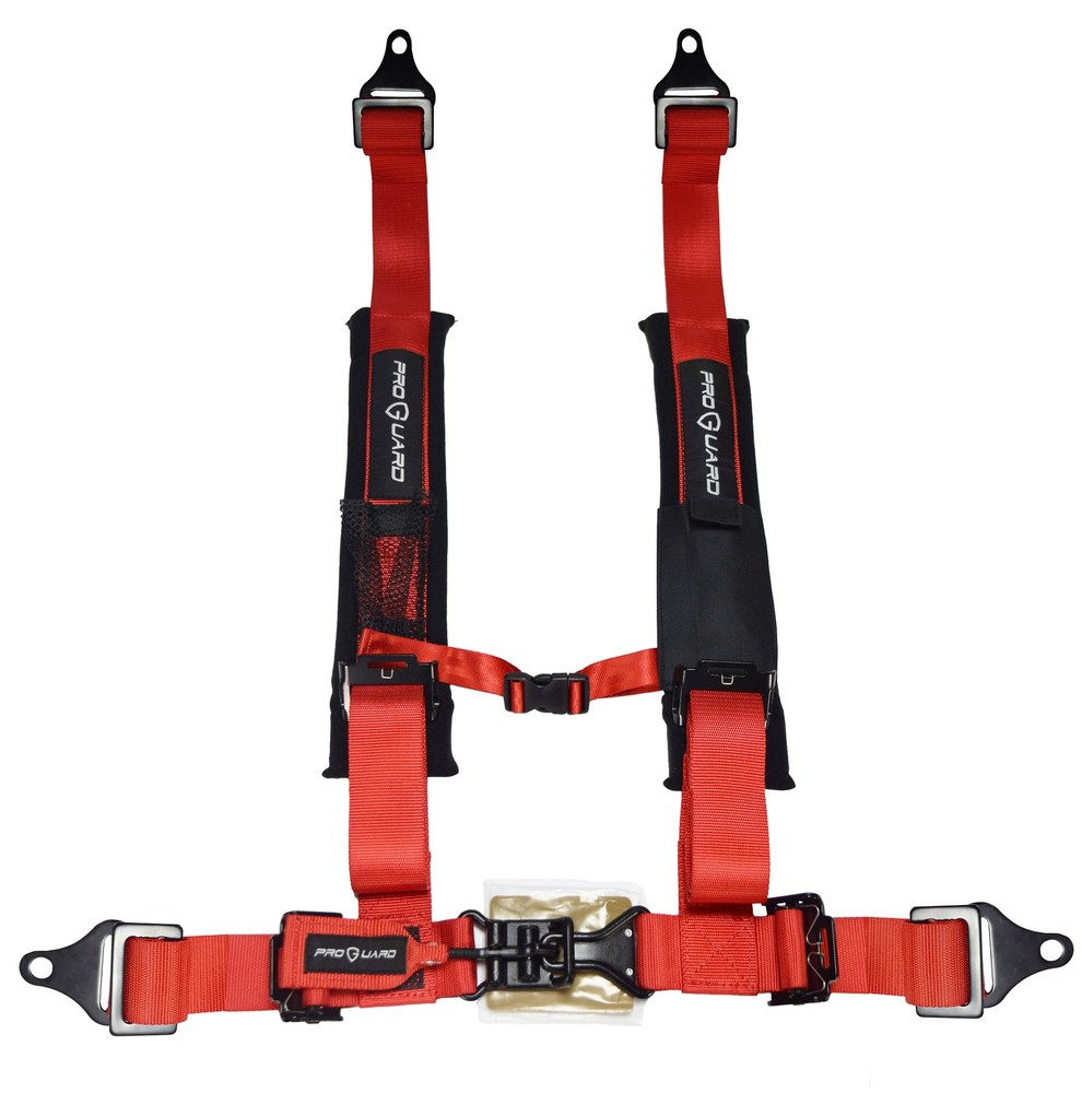 PROGUARD Red 4-Point Harness with 2" Nylon Straps