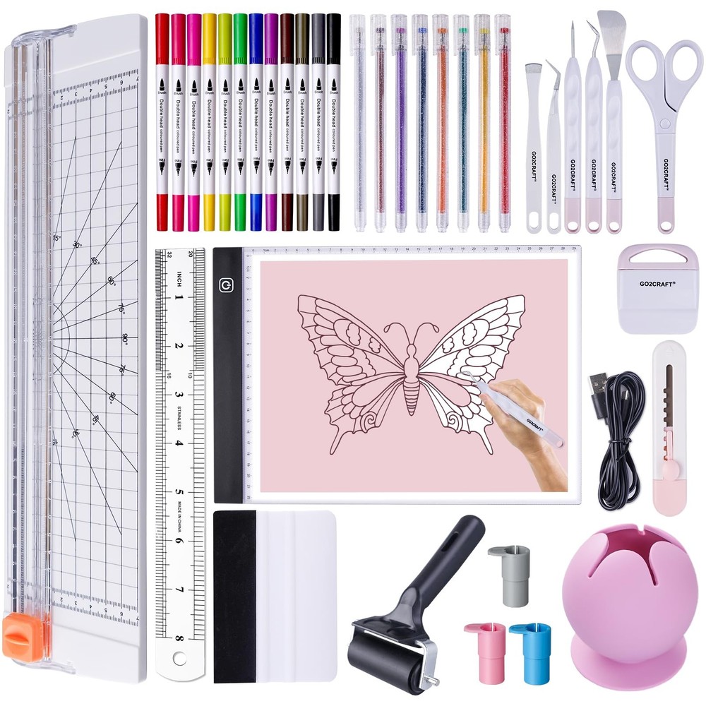 37Pcs Essential Tool Set, Ultimate Tool with 7Pcs Weeding Tools for Vinyl, LE...