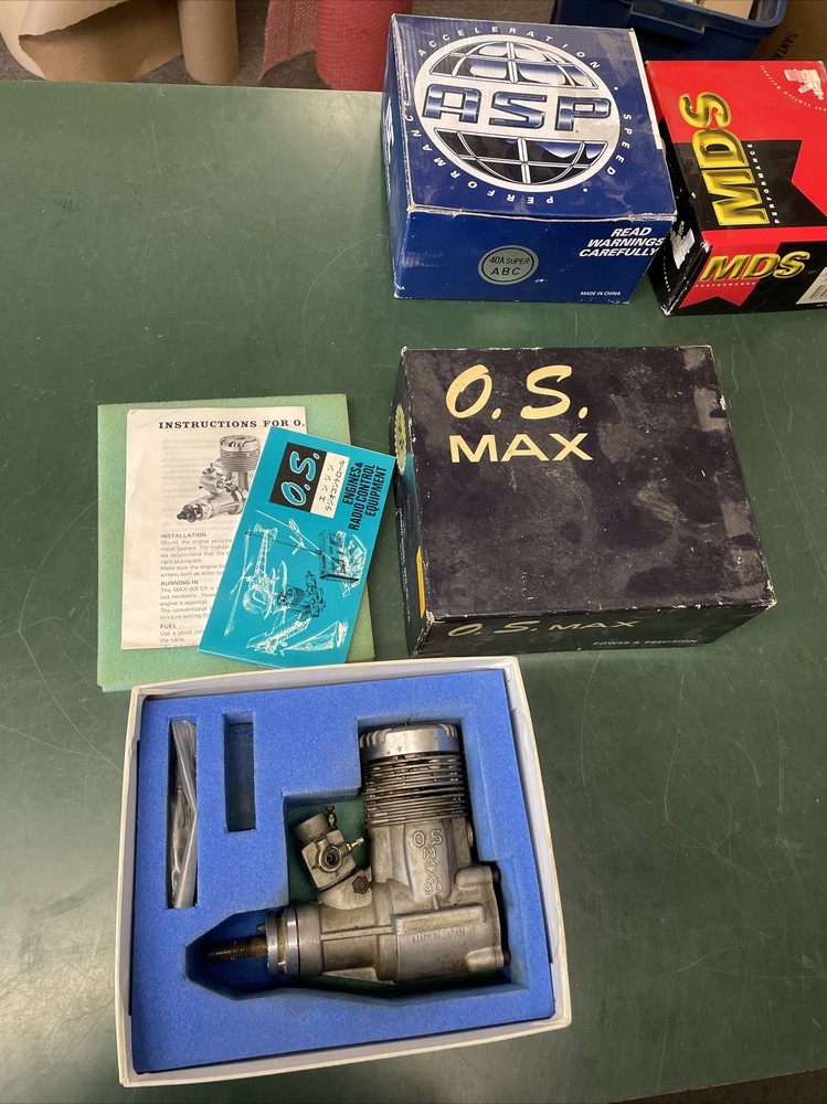 OS  MAX 90 90F SR 2-CYCLE R/C MODEL AIRPLANE ENGINE Untested