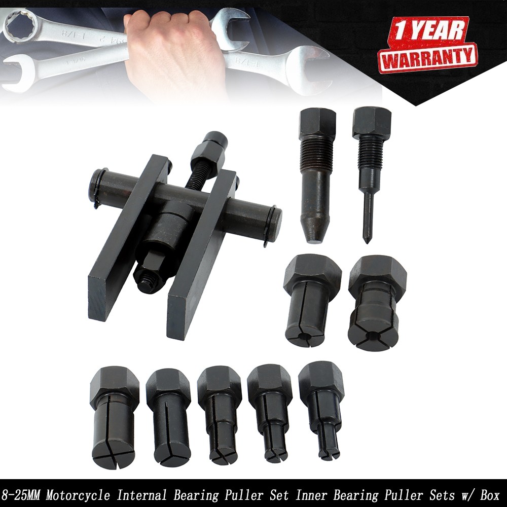 8-25MM Motorcycle Inner Bearing Puller Set Inner Bearing Puller Sets with Box
