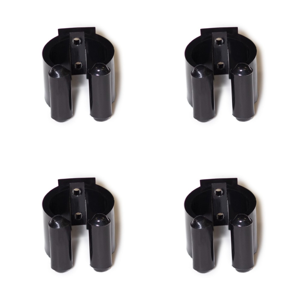 OKKO Billiard Pool Cue Rack Plastic Replacement Clips 21 mm – Black – 4 Pack