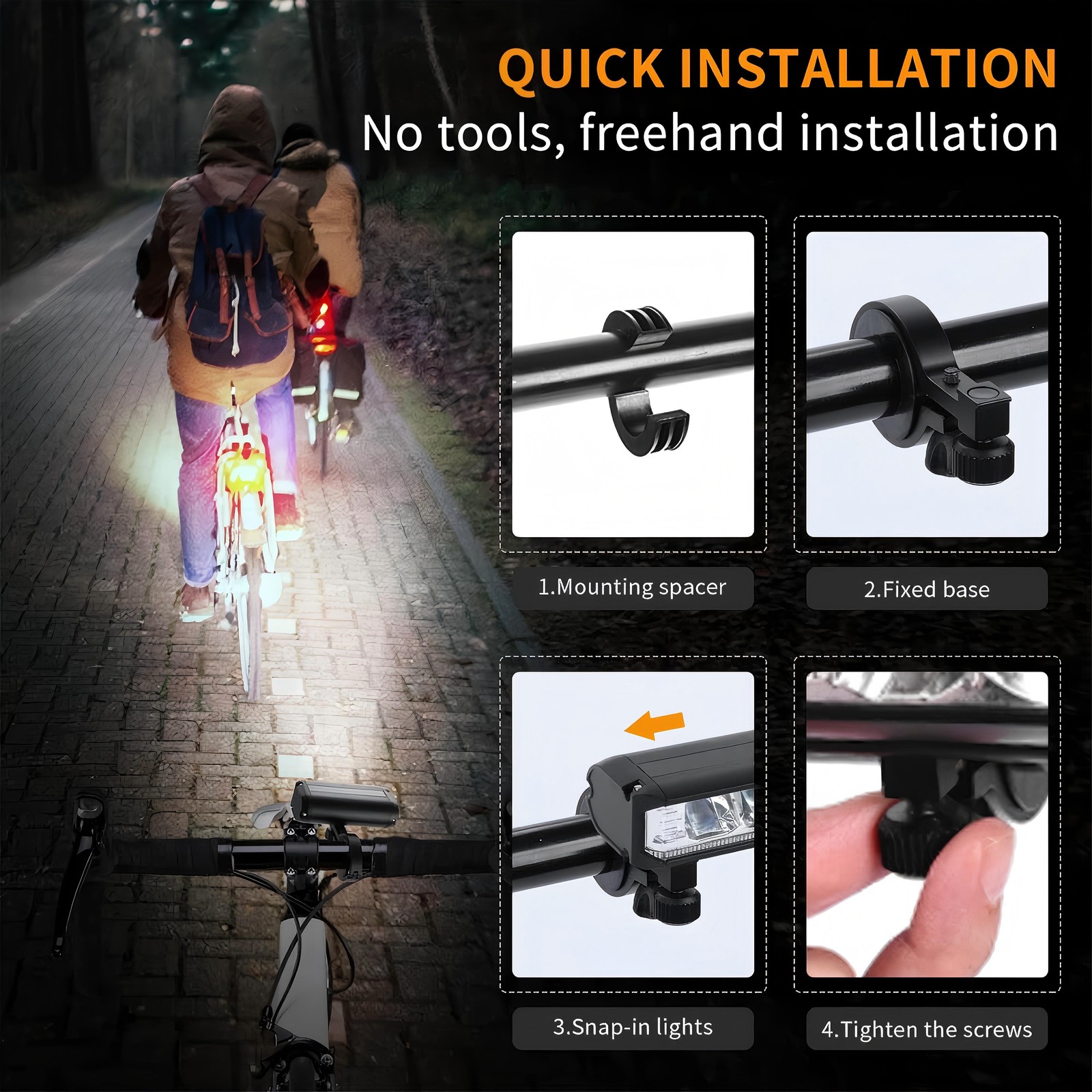Super Bright LED Bike Light USB Rechargeable Bicycle Front Headlight Waterproof