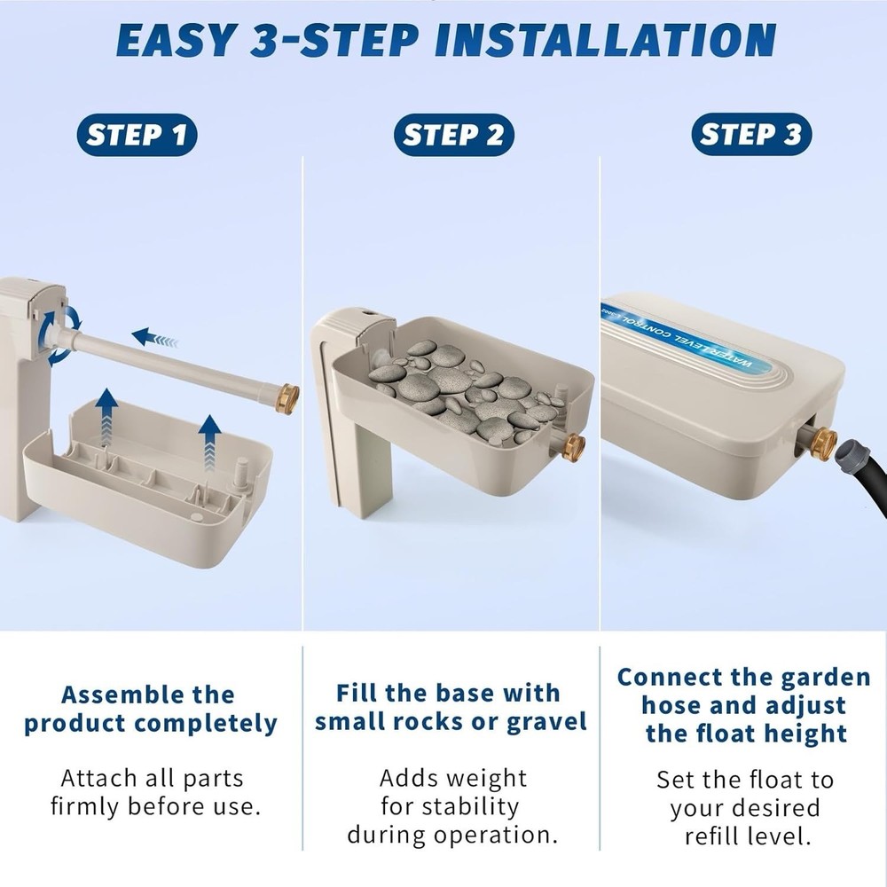 2026 Upgrade Automatic Pool Filler with Adjustable Float Valve, Automatic Pool W