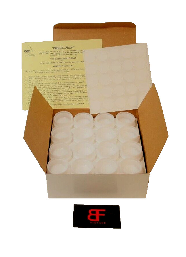 TECHREF™ C-2358 Sample Cups/Cells, 48mm, Single Open Ended Original Box BLK1011