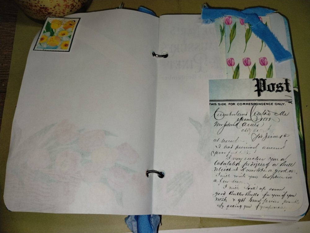 Mini Garden Spring Junk Journal Scrapbook USA