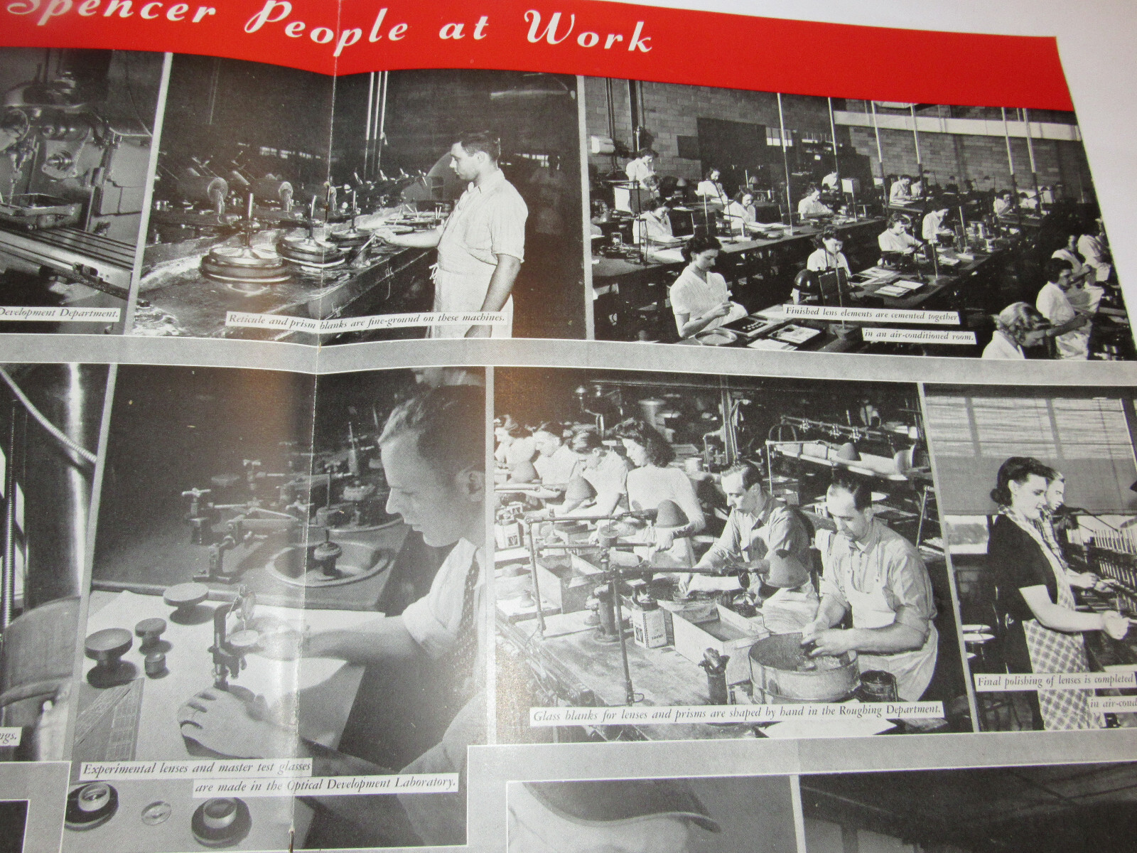 VTG 1943 WWII SPENCER LENS/AO SOUVENIR WAR EFFORT PROGRAM! PICTURES! BUFFALO, NY