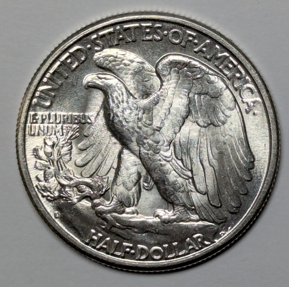 1947 D Walking Liberty Silver Half Dollar MS