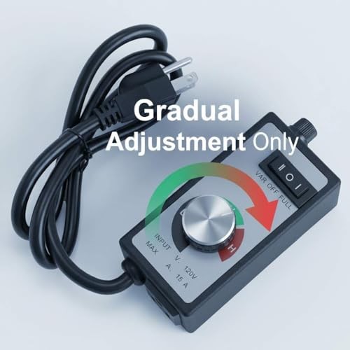 Variable Speed Controller for Router Fan Electric Motor - AC 120V, 15A,