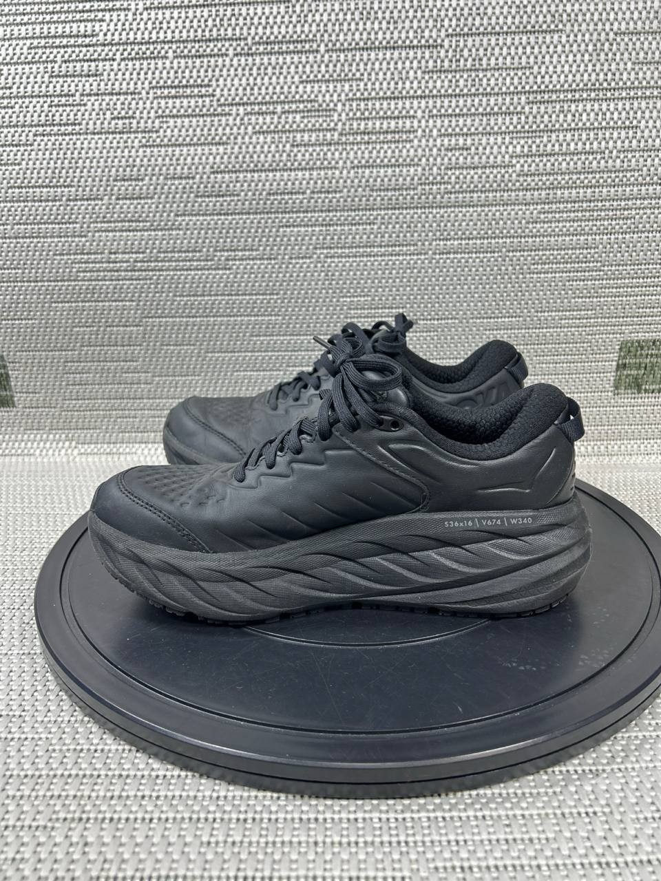 Hoka One One Shoes Womens Size 8.5 Bondi Slip Resistant Soft Toe Work Black