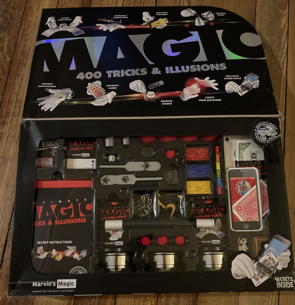 Marvins Ultimate Magic - 400 Tricks & Illusions Magic Set (Marvin's Magic) READ!