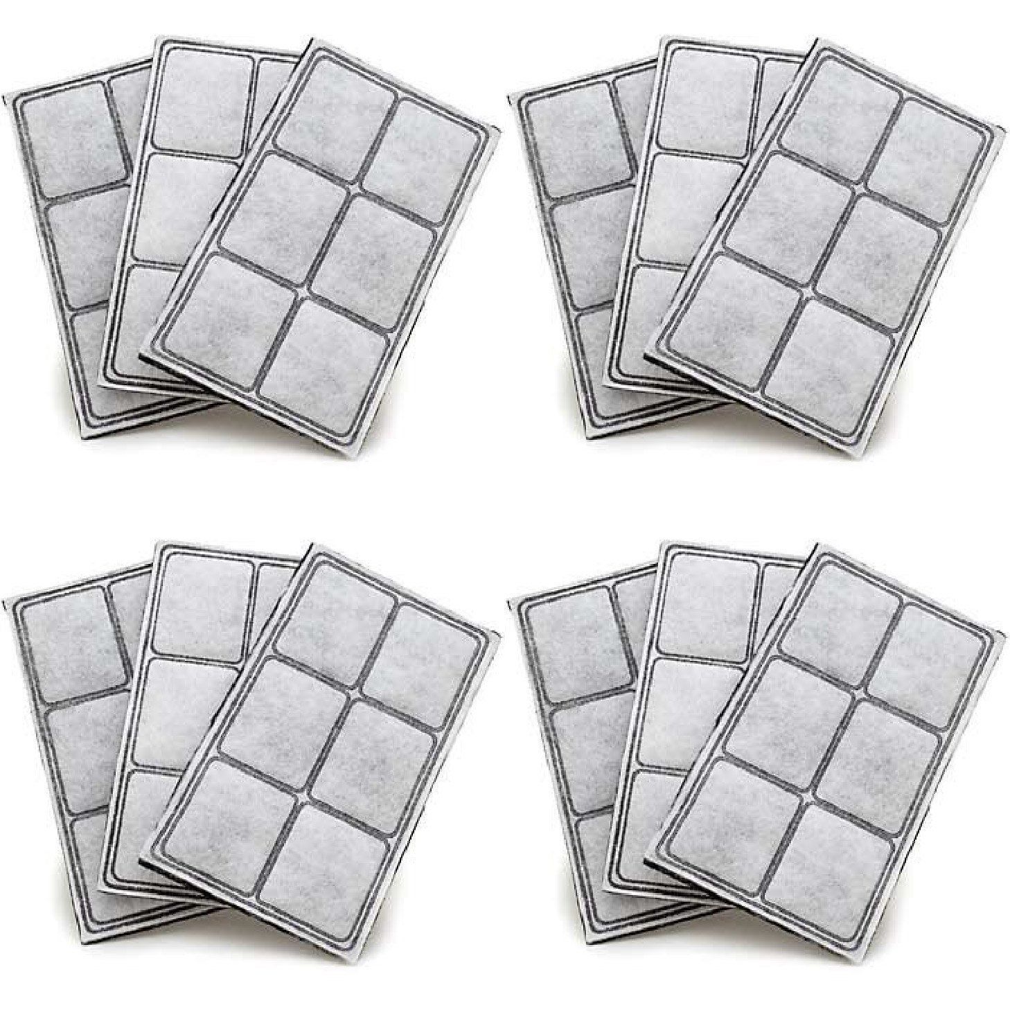 Premium Platinum Charcoal Water Filters for Drinkwell Pet Fountain pack of 12