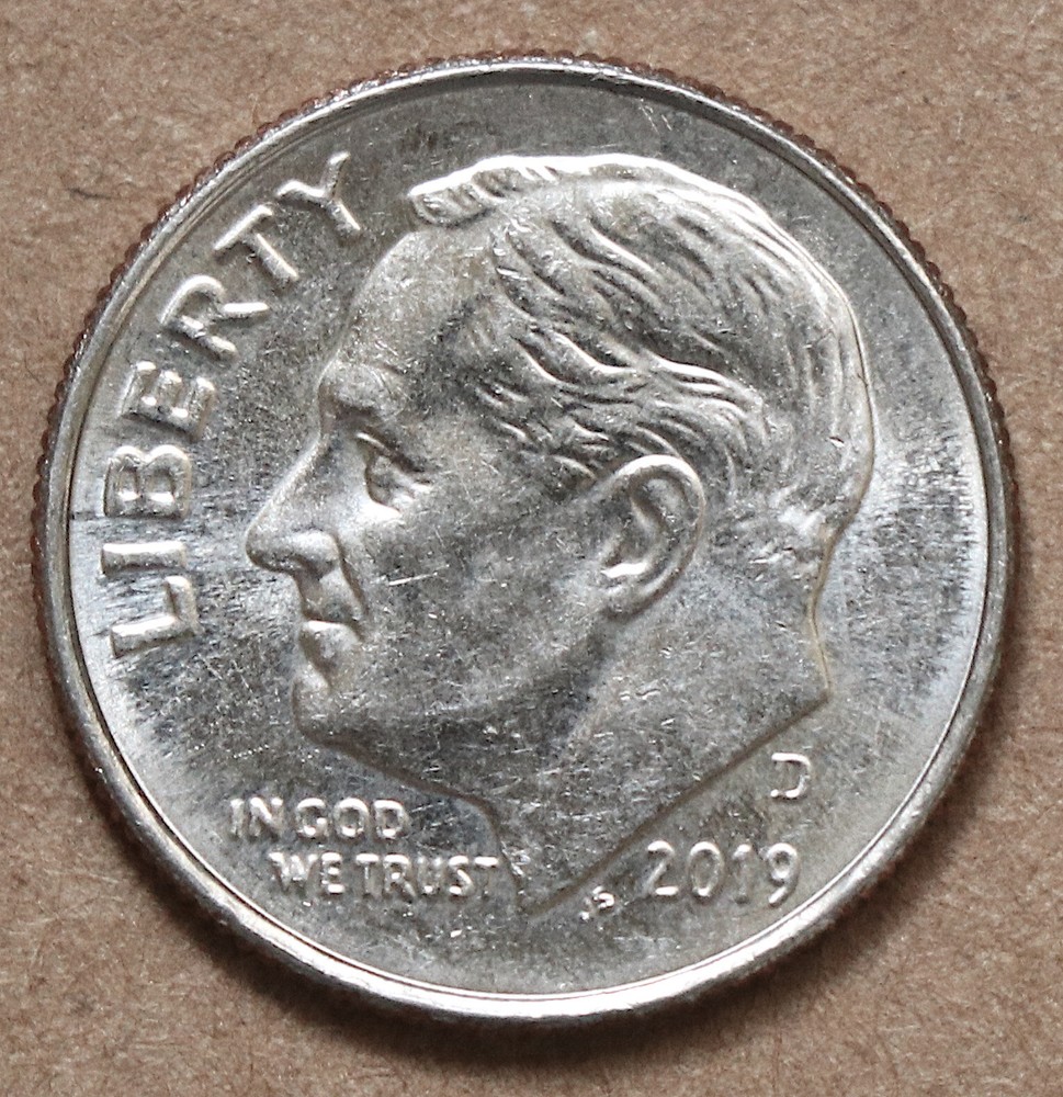 2019 D Roosevelt Dime BU