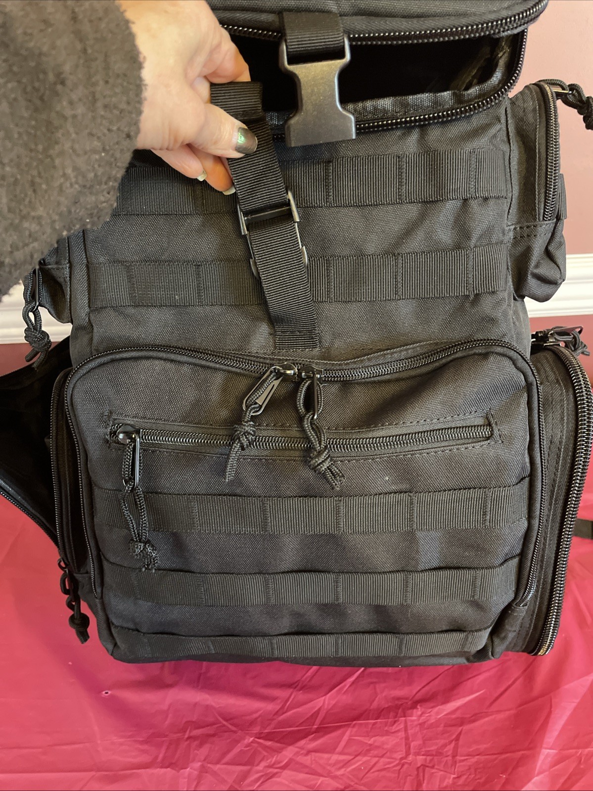 NWT Tactical Range Backpack Removable Divider Gun Cases Bag 4 Pistol Carrying