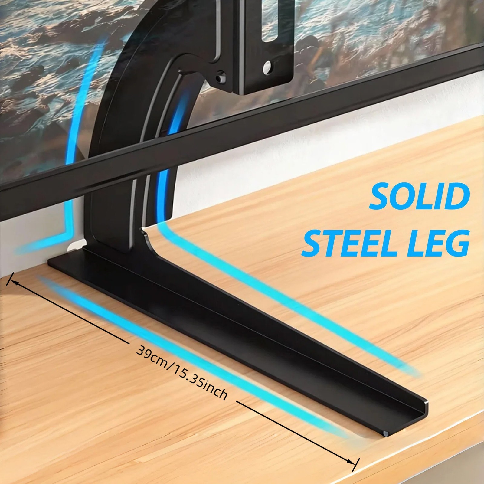 Universal TV Stand Mount for 37-75 Inch Tvs, Height Adjustable Table Top TV Stan