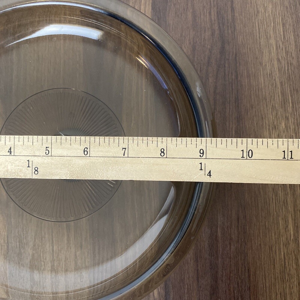 Pyrex Corning Visions Amber Ribbed Lid V 33 C Replacement 9 1/4"