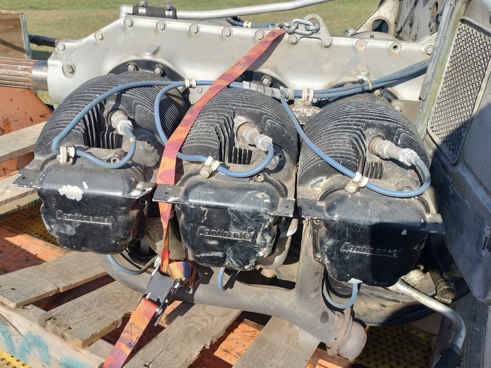Continental 185 E185 E-185 Airplane Aircraft AirBoat Engine Core - Seized