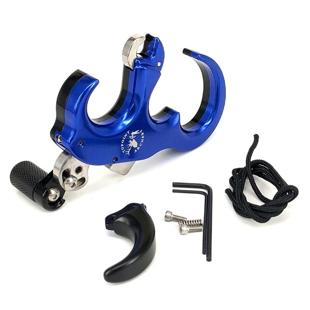 Compound Bow Release Aid Thumb Release 3/4 Fingers Adjustable Automatic Arche...