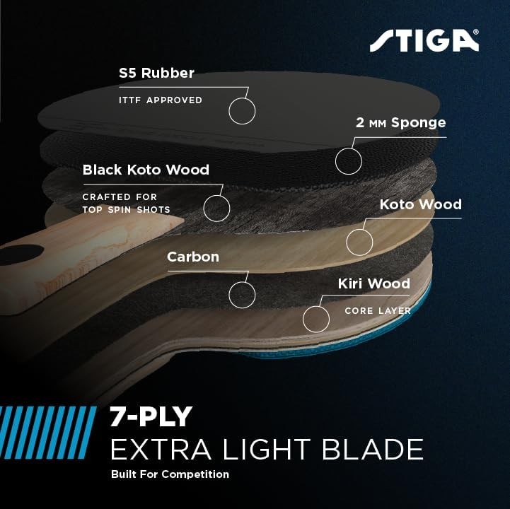 Professional Table Tennis Racket Carbon