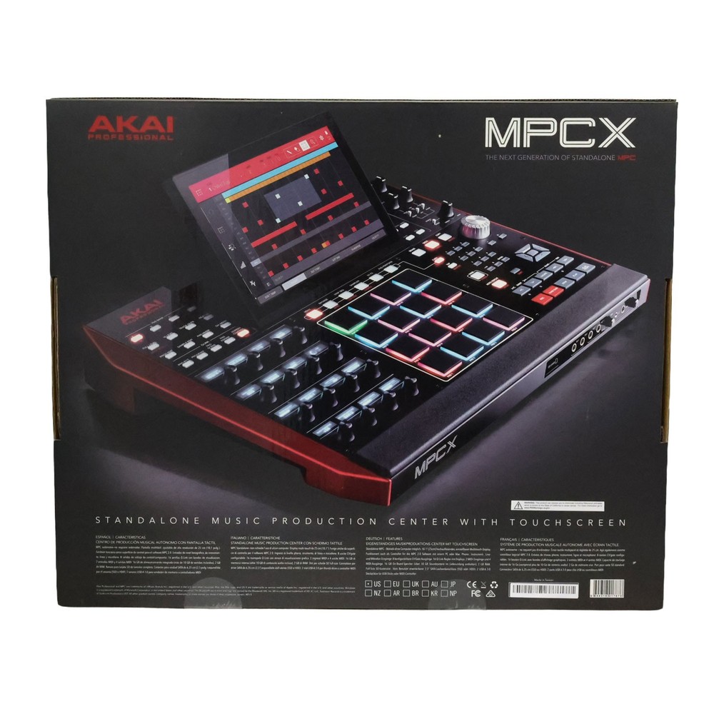 Akai MPCX Standalone Sampler Sequencer Drum Machine Touchscreen Pro