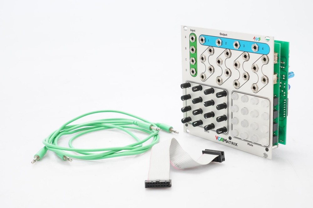 4MS VCA Matrix Eurorack Module w/ CV Patch Cables #52437