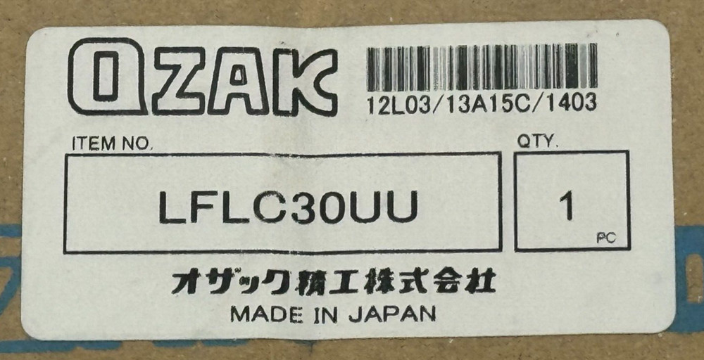 NEW IN BOX Ozak LFLC30-UU Flanged Linear Bushing