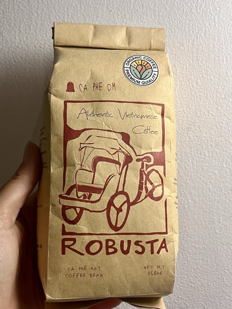 Authentic Vietnamese Coffee Bean 100 % Robusta 250 G