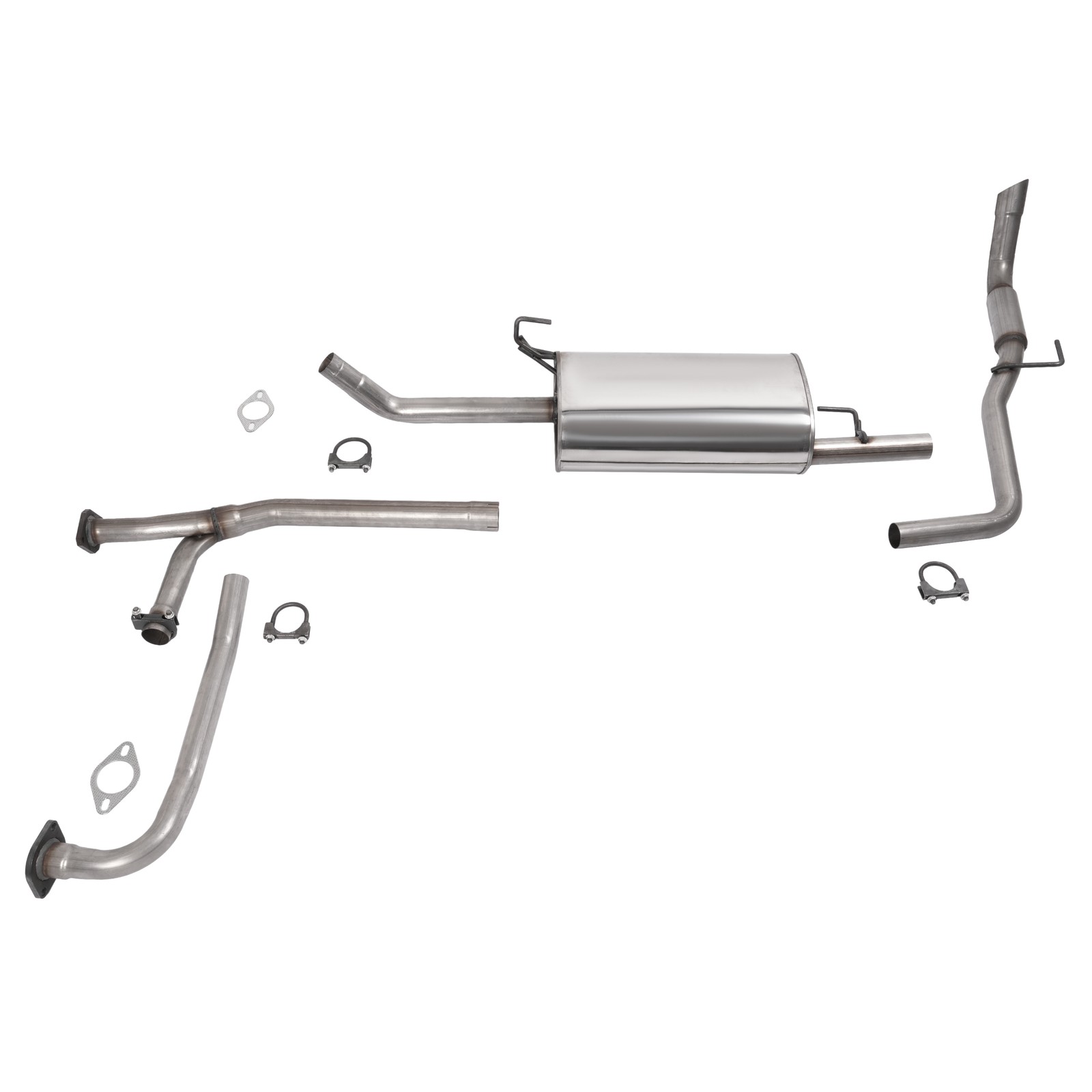 For 2007-2019 Nissan Frontier 4.0L Resonator Muffler Exhaust System Assembly