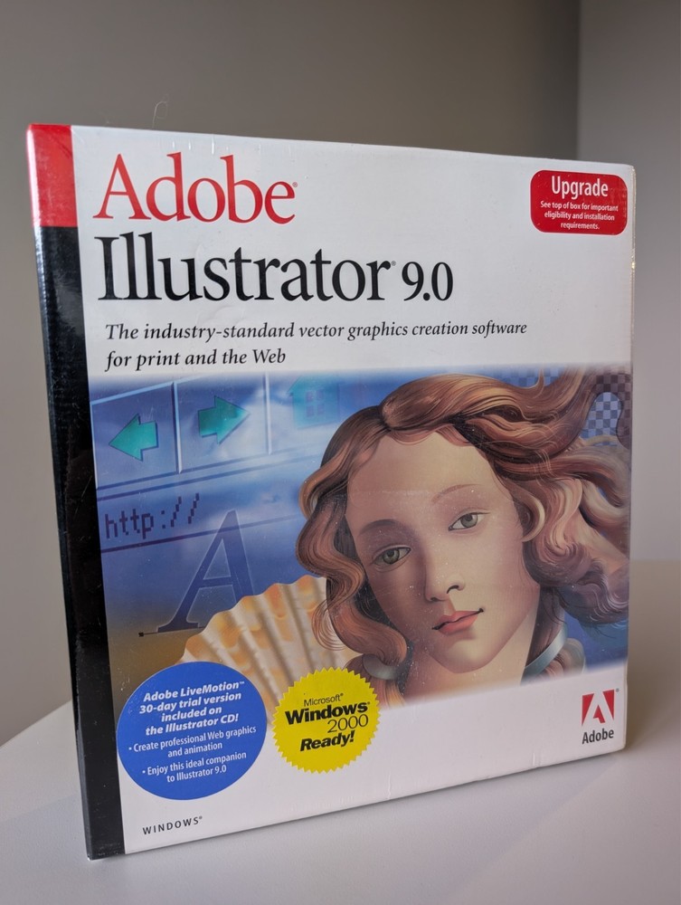 Adobe Illustrator 9.0 Upgrade BNIB Windows