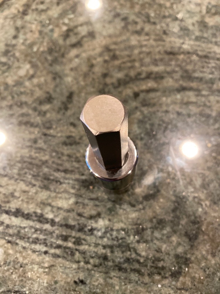 Snap-on sa18e 9/16" 1/2" drive sae hex bit chrome socket driver new