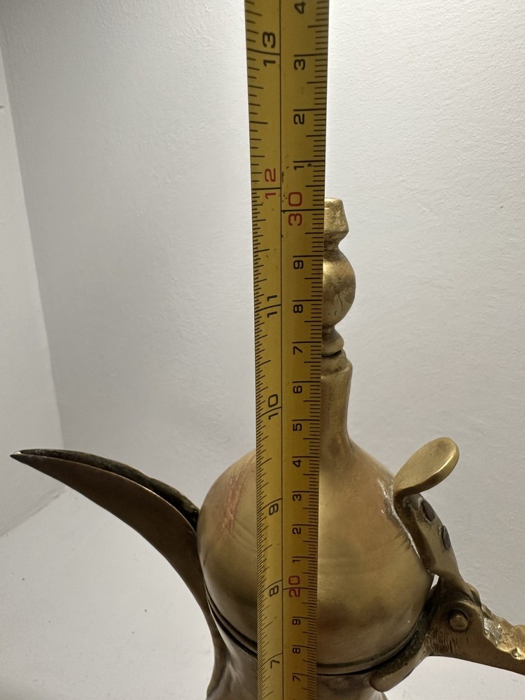 Authentic Antique 19th Cent Middle Eastern Dallah Coffee Pot. HEAVY !
