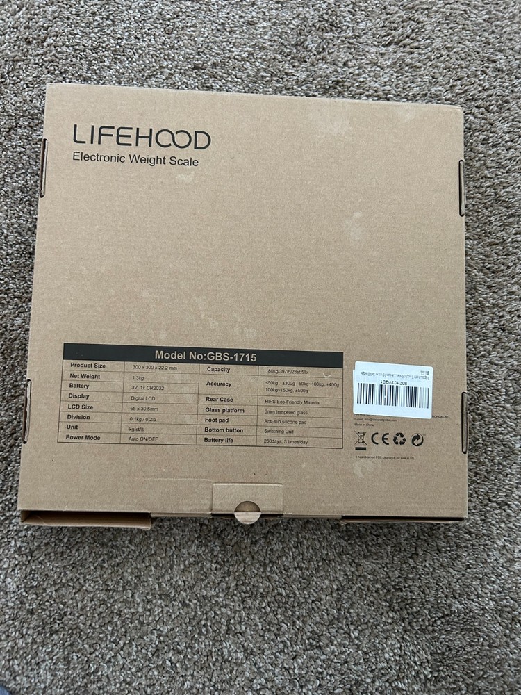 Lifehood Electronic Weight Scale 400 lb Capacity