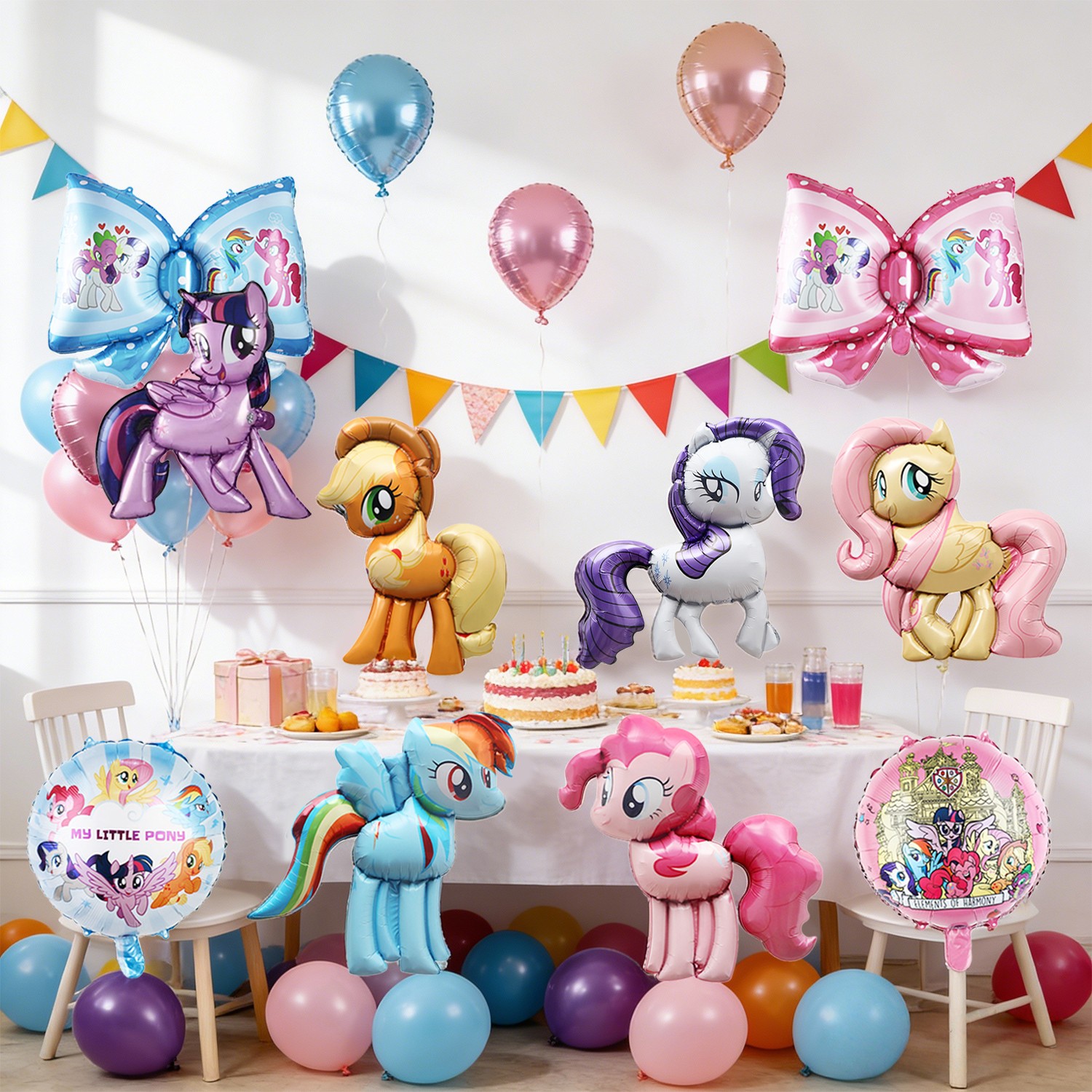 My Little Pony Foil Balloons Set My Little Pony Birthday Party Decoration Kids