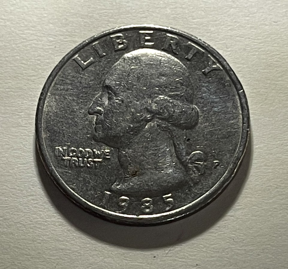 1985 P DDO Washington Error Quarter