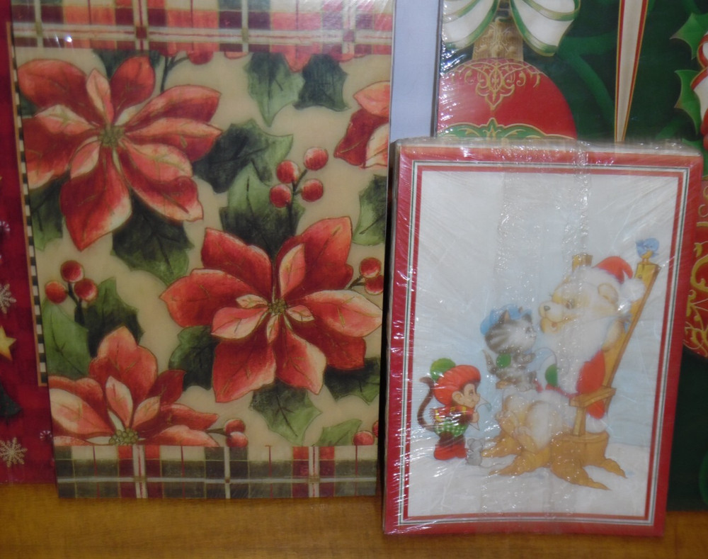 Assorted Various Size Unused Winter Holiday Christmas Gift Boxes