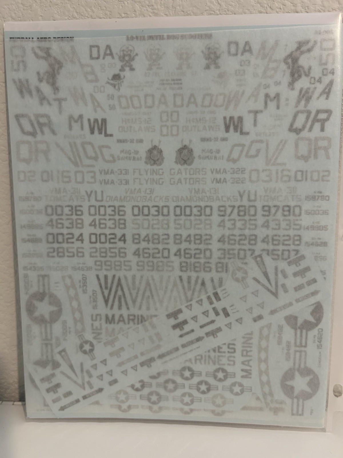 1/32 Furball Decals #32005 Lo-Viz Devil Dog Scooters A-4M & QA-4M