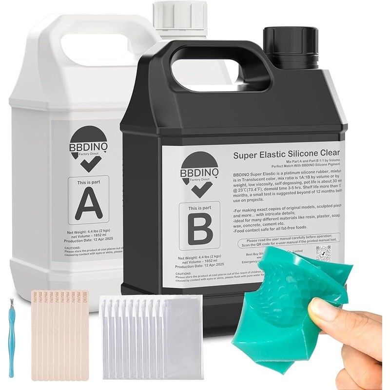 Liquid Silicone Mold Making Kit Bubble-free Quick Curing Durable Precision Molds