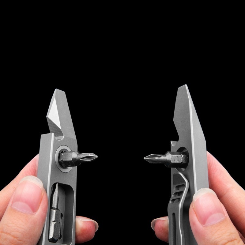 Titanium Pry Bar Crowbar Screwdriver Bottle Opener Pocket Multi Tools EDC