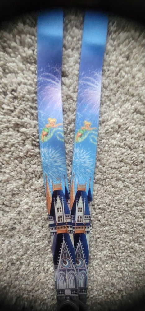 Cinderella's Castle With Tinkerbell Lanyard