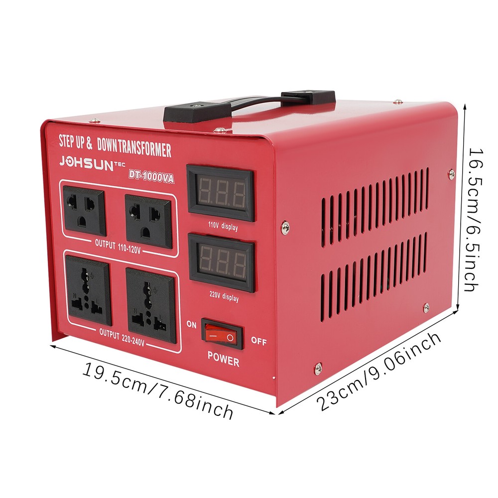 1000W electrical step-up/step-down power transformer,digital display transformer