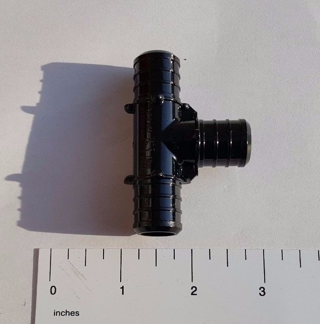 100 PIECES 3/4" PEX TEE POLY ALLOY LEAD FREE CRIMP PLASTIC FITTINGS