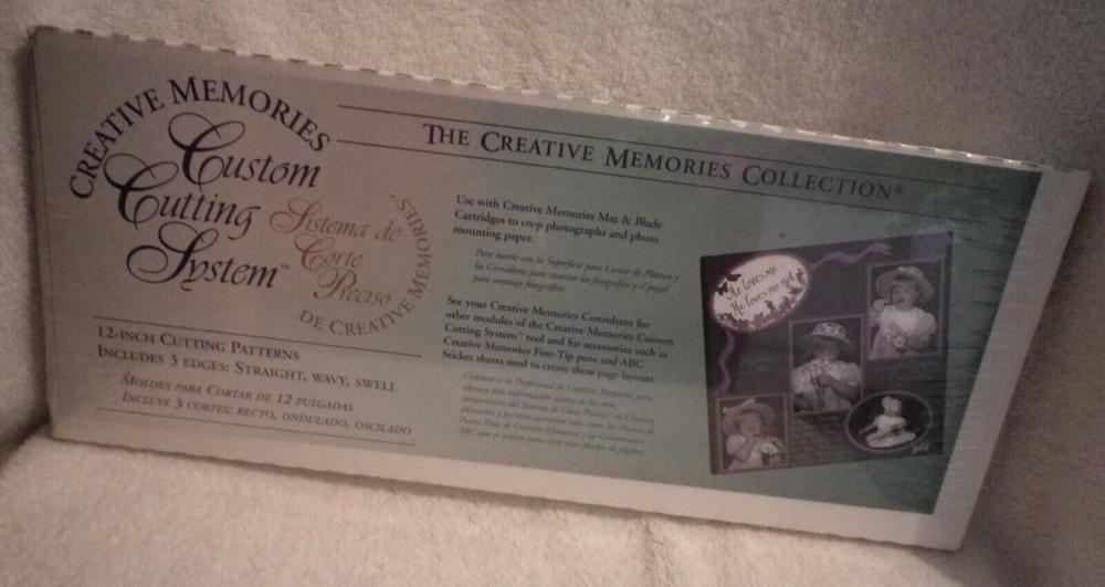 Creative Memories Custom Cutting System 12 Inch-3 Cutting Patterns Edges Sealed