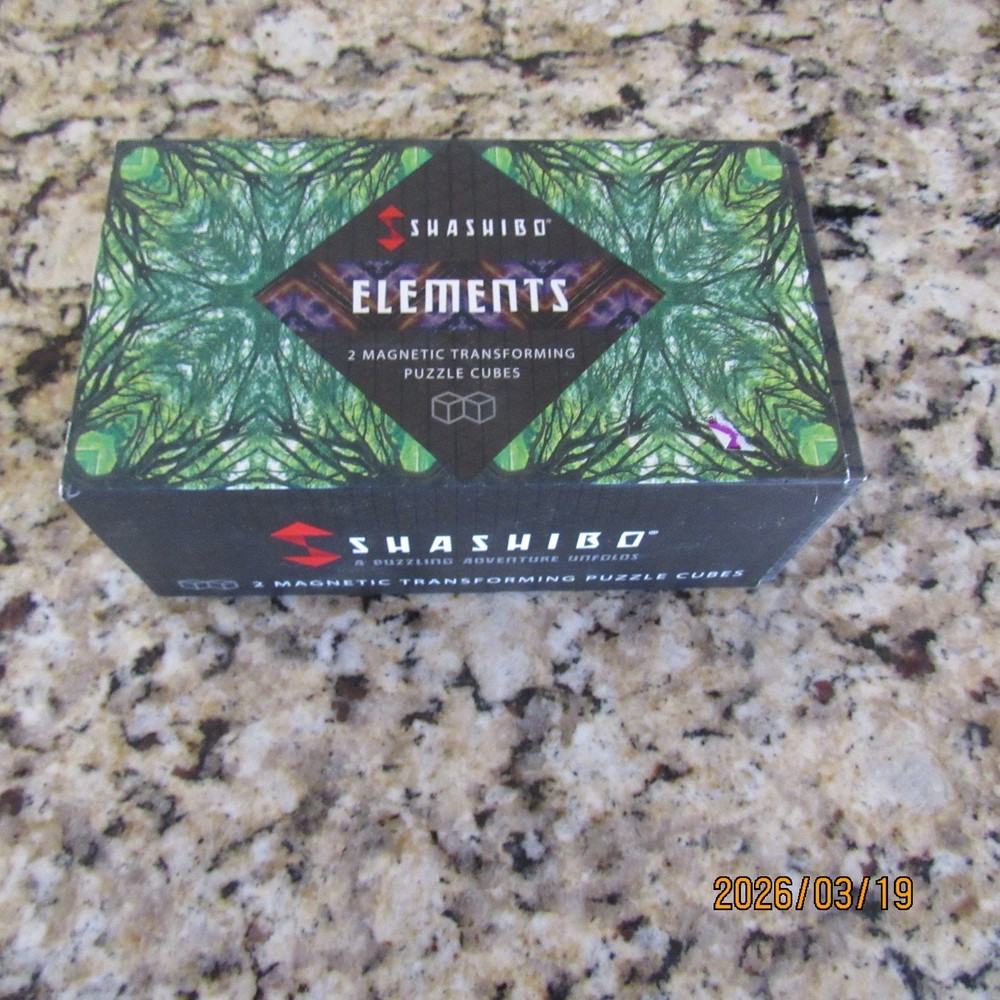 Shashibo Elements -  2 - Piece Puzzle Cube Set-Magnetic Shape Shifting