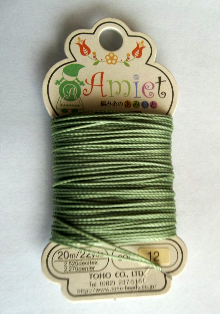 OLIVE Toho Co LTD. Amiet Polyester Beading Thread - 22yrds/20m